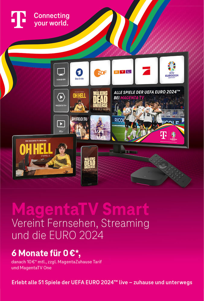 MagentaTV - Vereint Fernsehen, Streaming und die EURO 2024 