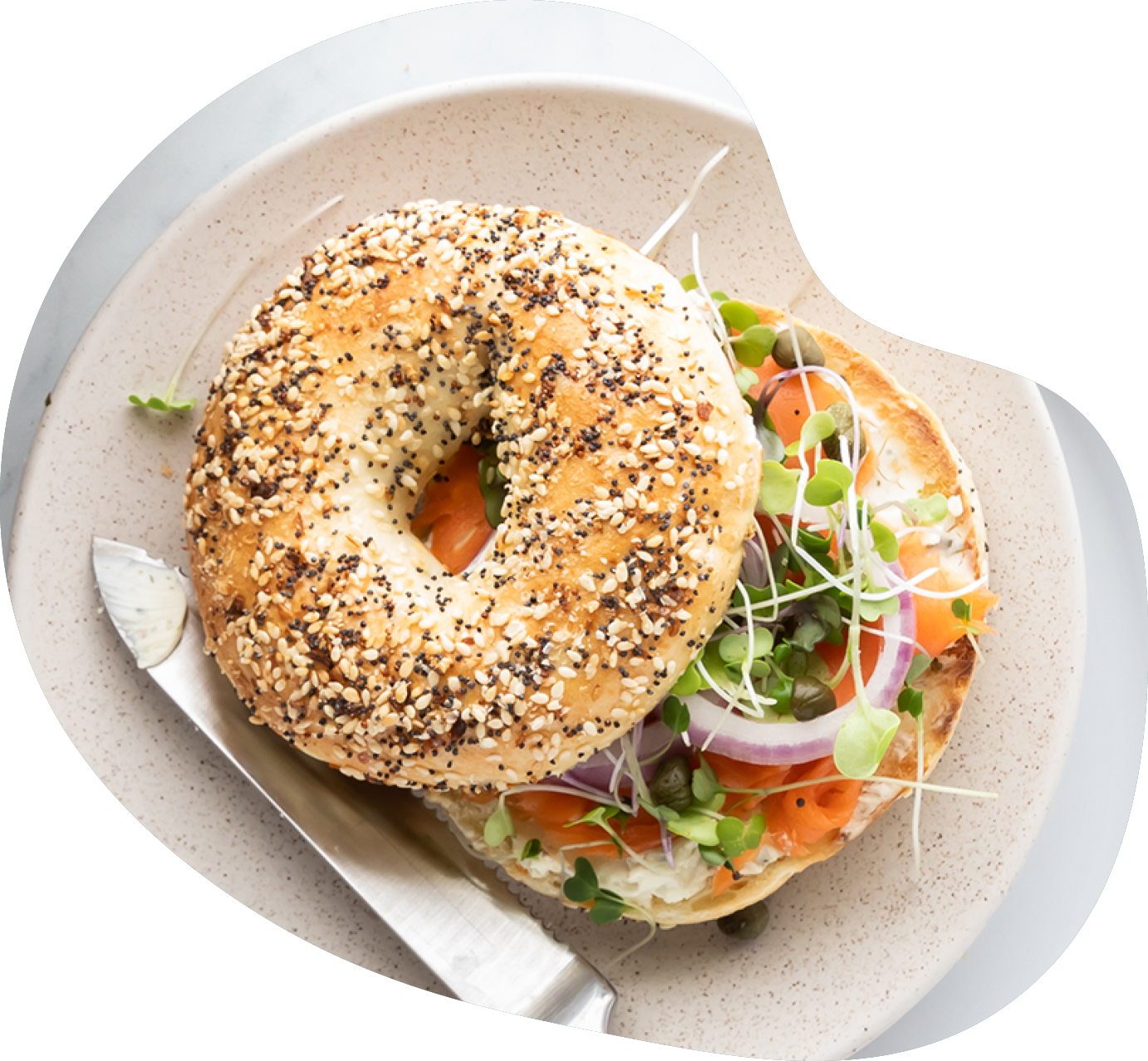 Quark Protein-Bagel aus dem Airfryer - Rezept von TeVi