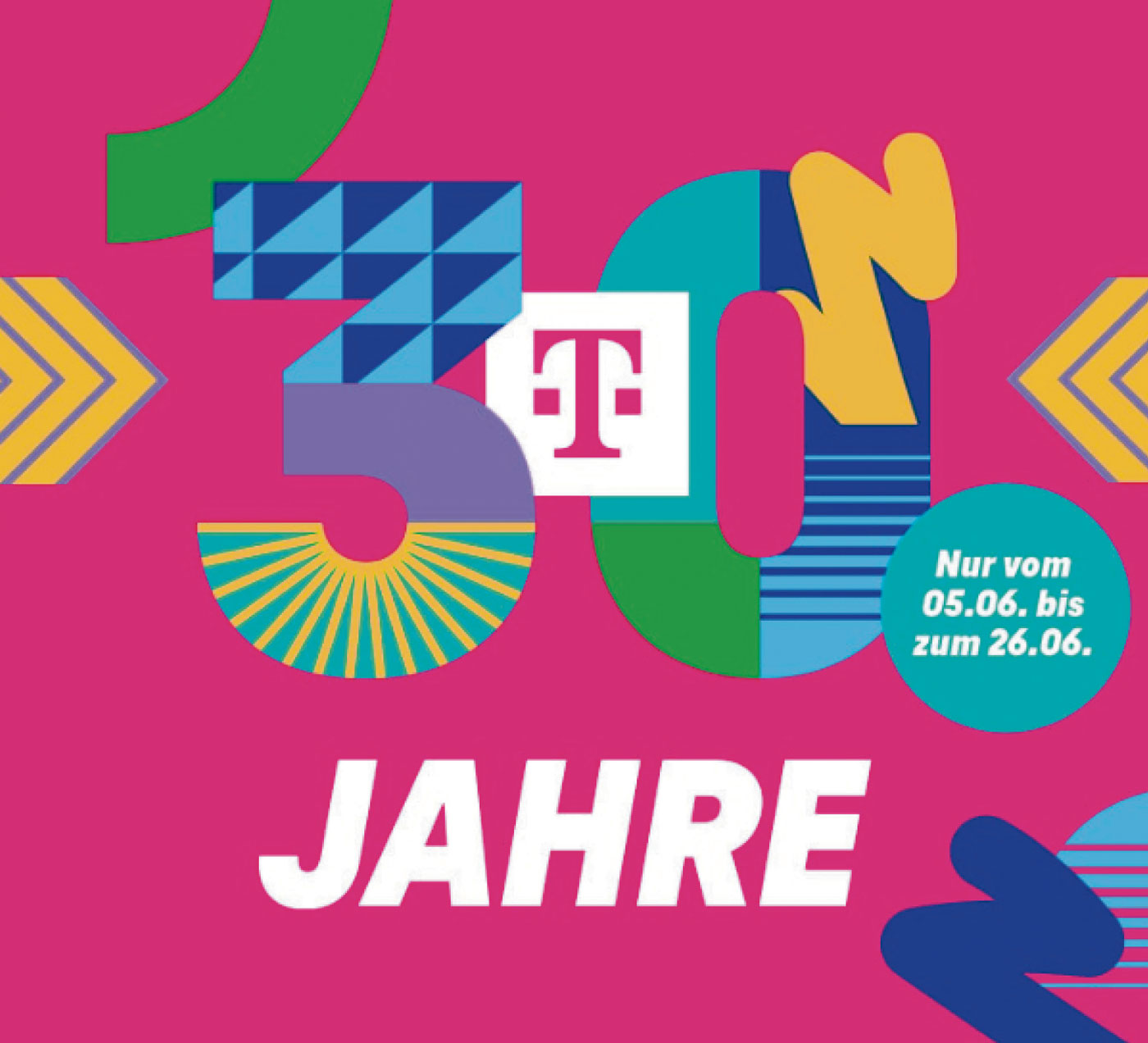 30 JAHRE TELEKOM<br />
WIR FEIERN MIT ALLEN ANGEBOTEN